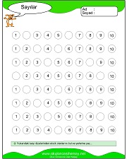 okul öncesi çocuklar için sayı kavramı ile ilgili çalışma sayfaları